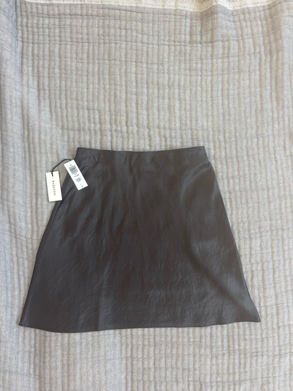 Babaton Slip Satin Mini Skirt